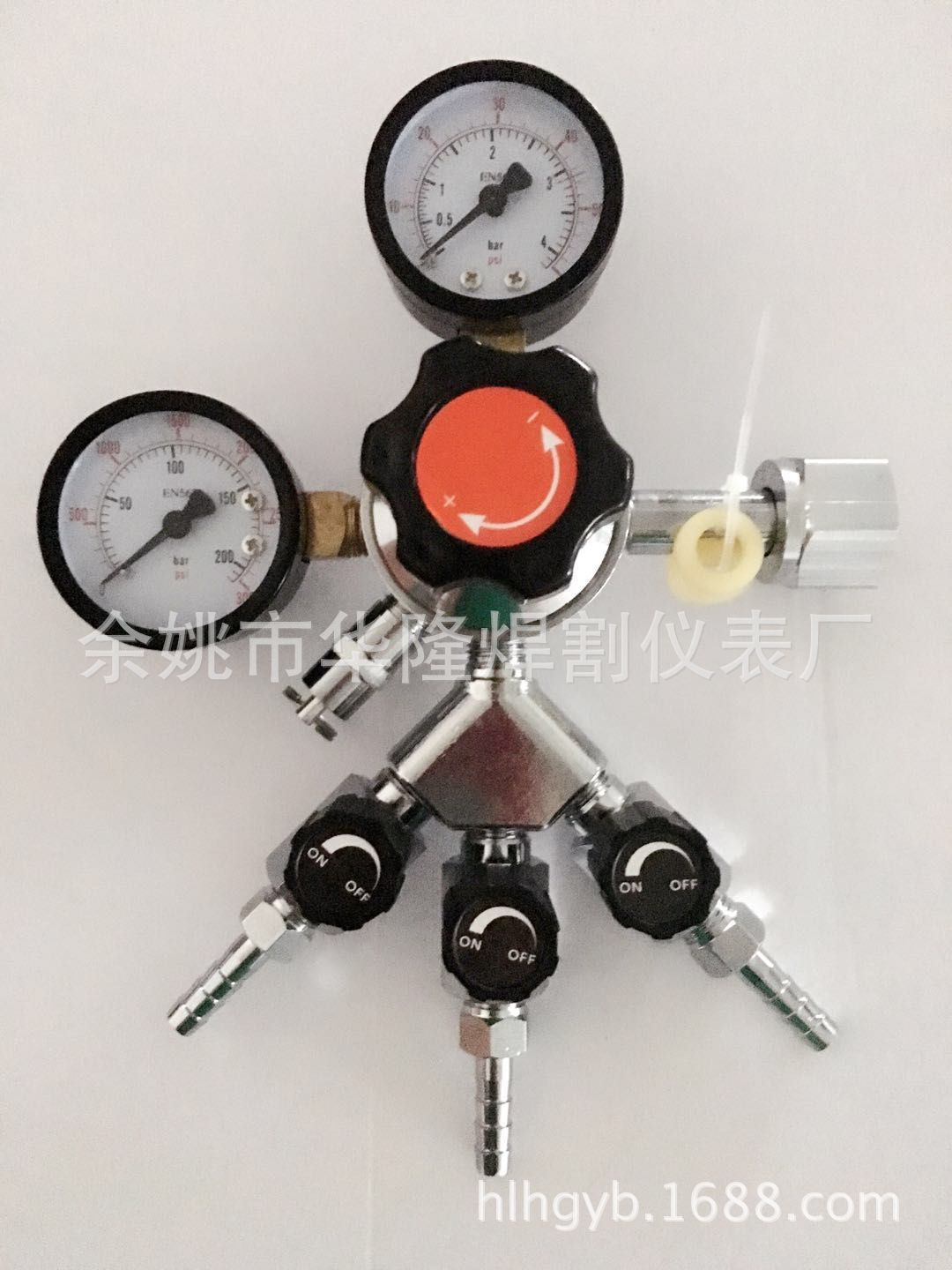三出气口啤酒减压阀减压表