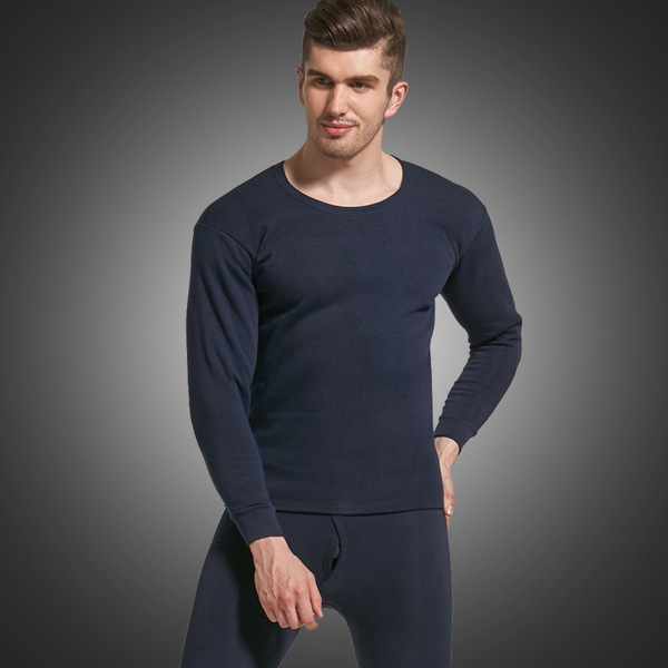 Winter demi-season solid color keep warm thermal underwear with a…
