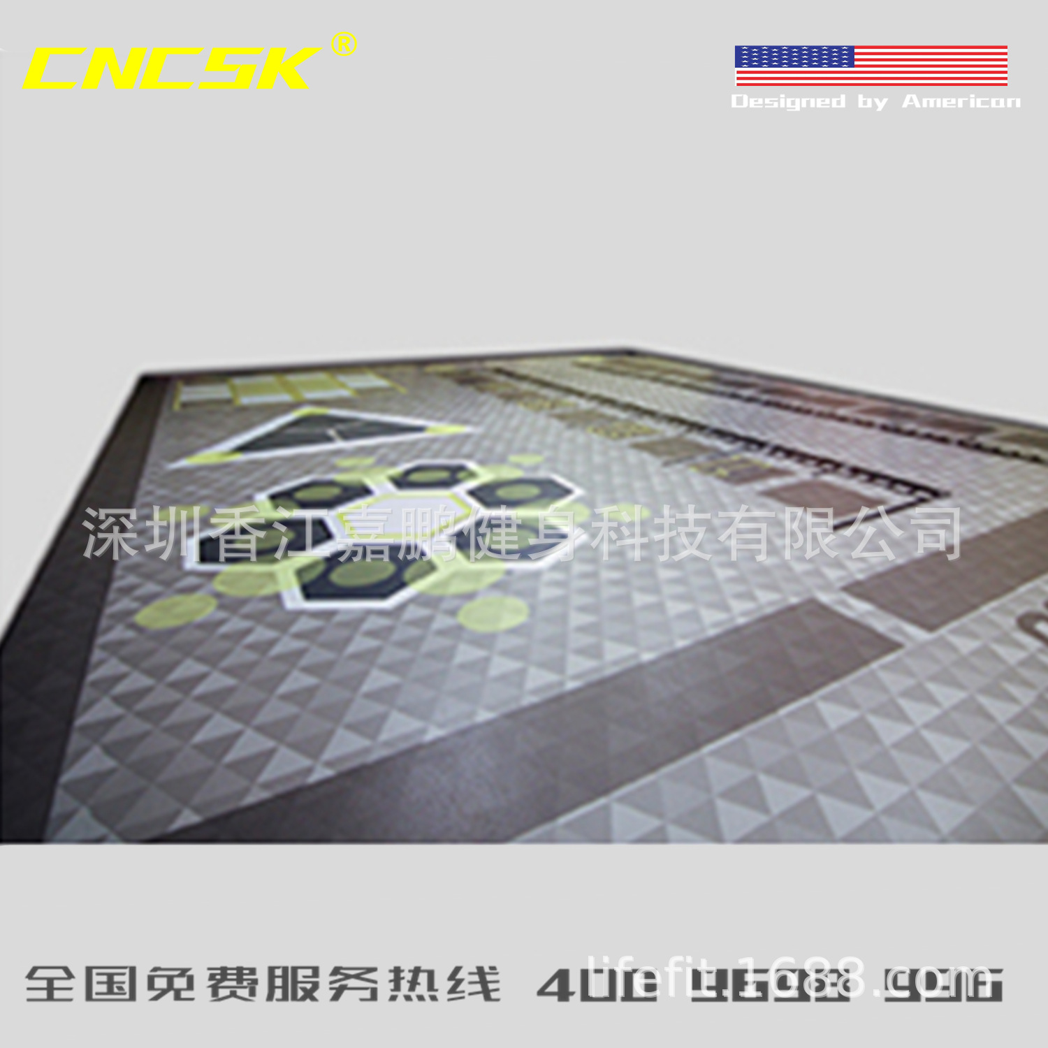 美國設計健身房私教工作區高品質耐磨合成 新材料 地墊 地板 定制