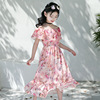 Summer shiffon summer clothing, long skirt, fashionable beach dress, western style, suitable for teen