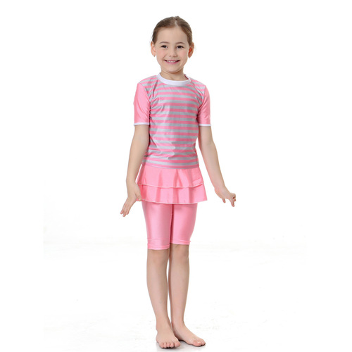Girls Swimwear Conservative Split Two-Piece Swimsuit, HW20D, Hot Sale on AliExpress