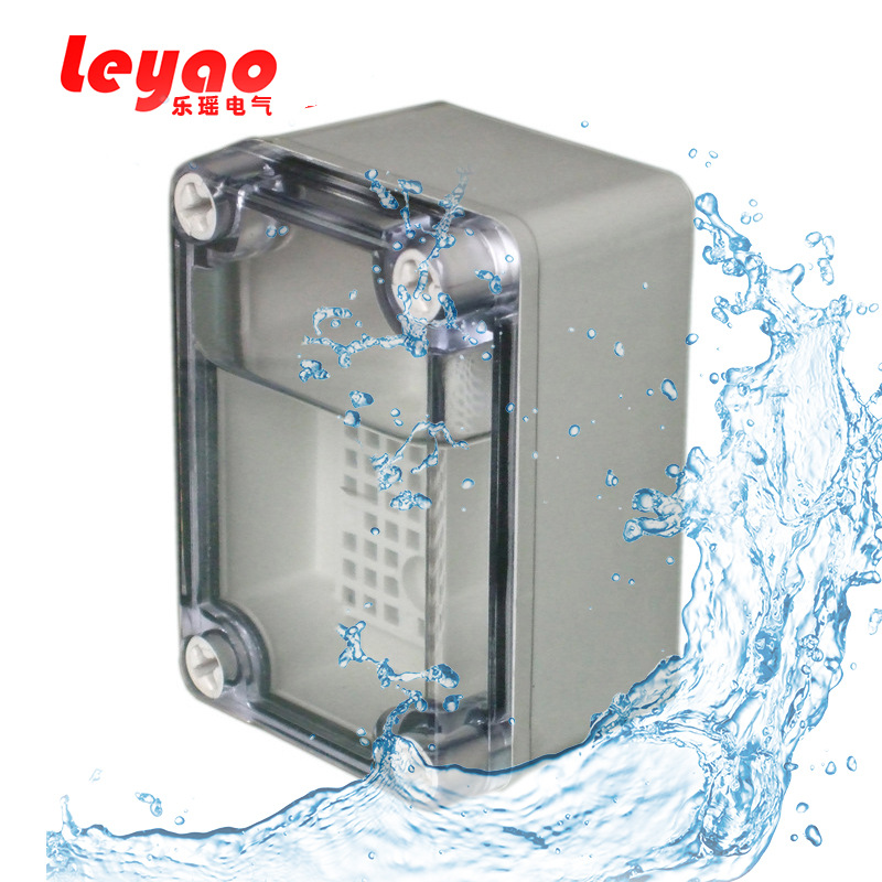 塑料监控透明防水盒 ABS塑料盒 电缆接线盒 LY-AT-0609 65*95*55