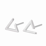 Корейский креативный треугольник, серьги, аксессуар, простой и элегантный дизайн