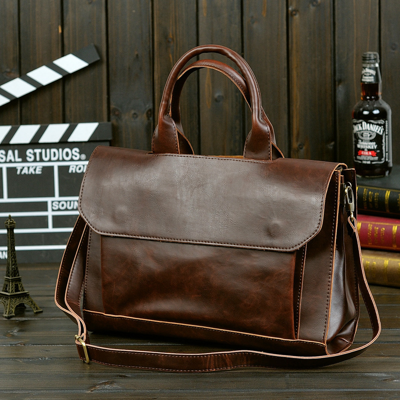 Single-Shoulder Crossbody Laptop Briefcase 8