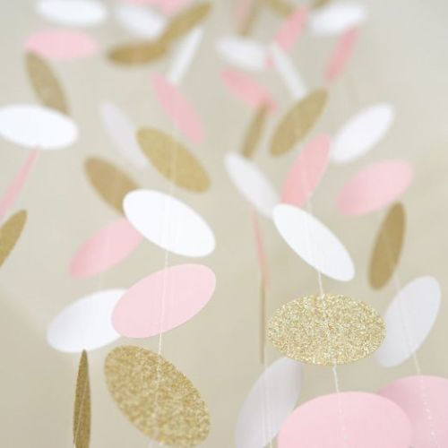 2 meters paper string glitter gold paper string pull flower hanging ornaments pull bar pull flower wedding party festival decoration arrangement