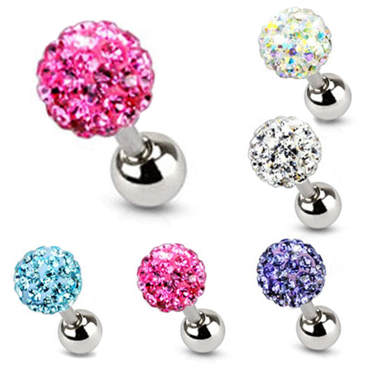 Pointed titanium steel lip stud product view