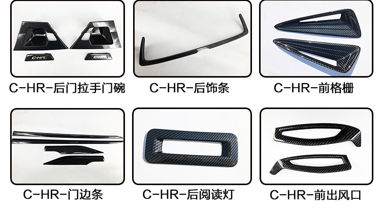 Suitable for Toyota Yize CHR fuel tank cap decoration sticker sequins body modification sticker exterior C- HR modification accessories