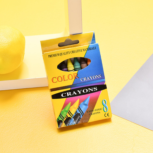 Manufacturer wholesale 8-color crayon color box bulk crayon 12-color children's painting graffiti coloring oil pastel crayon