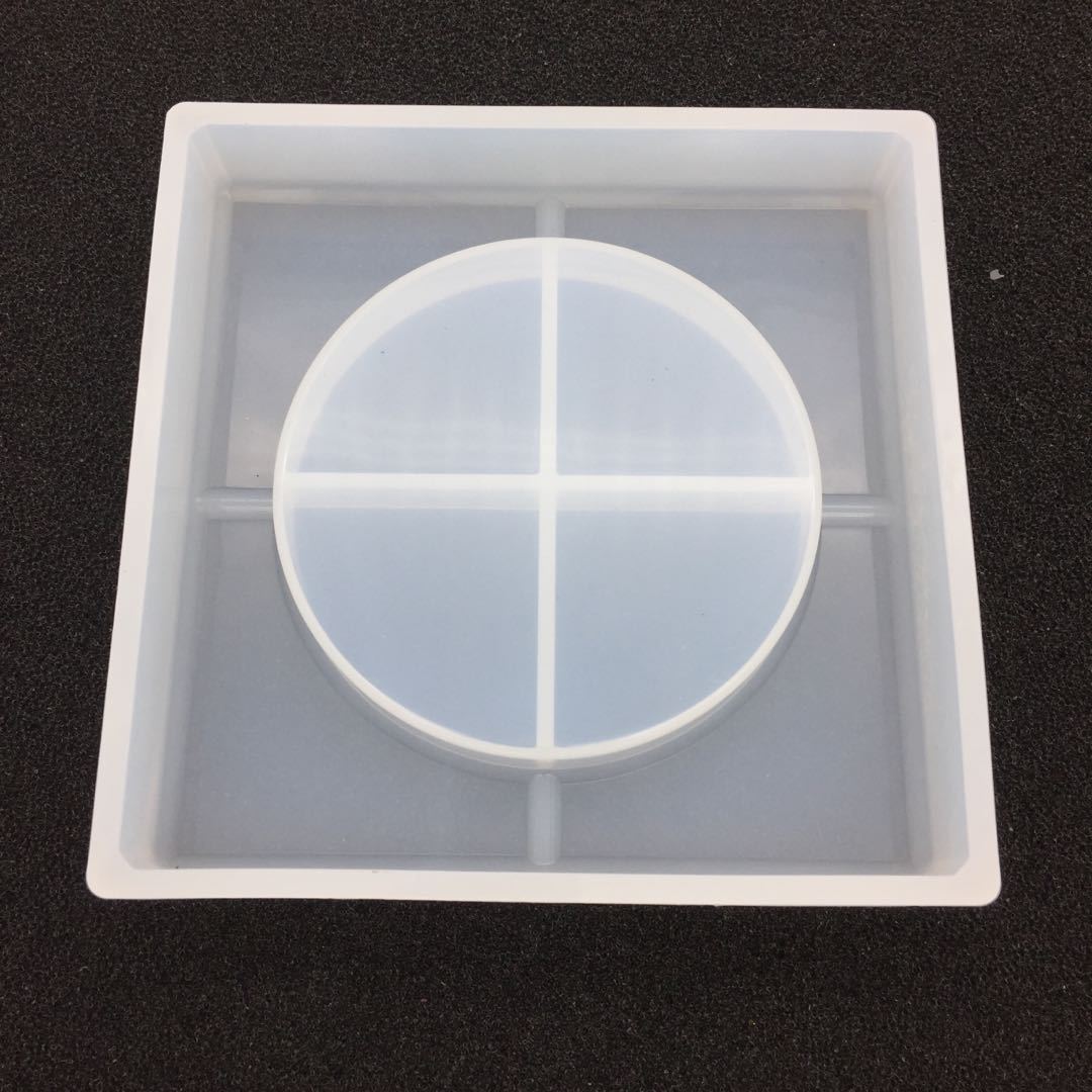 DIY水晶滴胶烟灰缸模具新款正方烟灰缸模具高镜面烟灰缸手工制作
