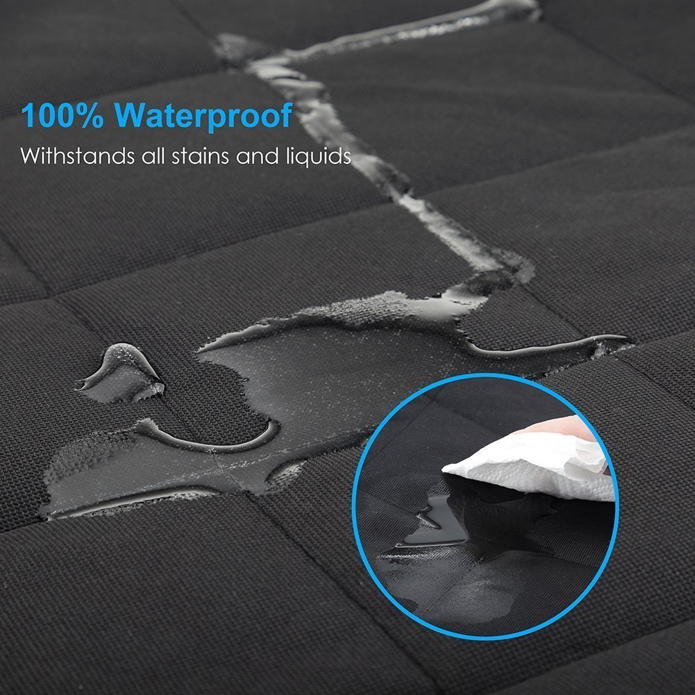 Thick Quilted Pet Car Mat - Brown
