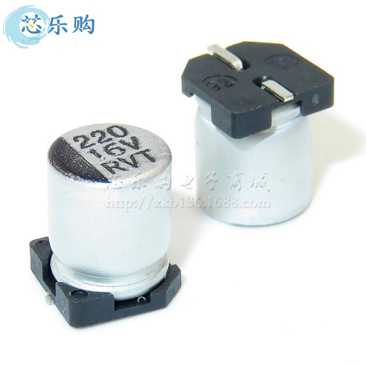 贴片铝电解电容 16V 220UF 220UF/16V 体积6.3*7.7MM  贴片电解