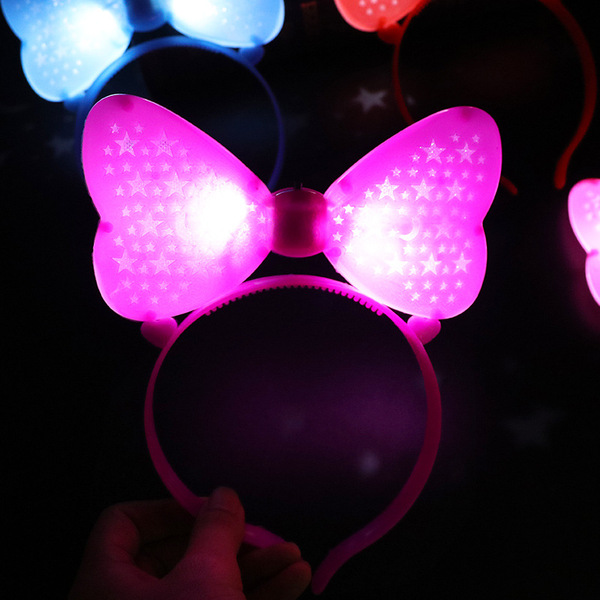 children's flashing headband with bow