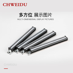 TD-1530 Combination Style Terminal Block 15A Connection Bar 30 Pins Rail Mount Copper-Iron Power Connection Terminal