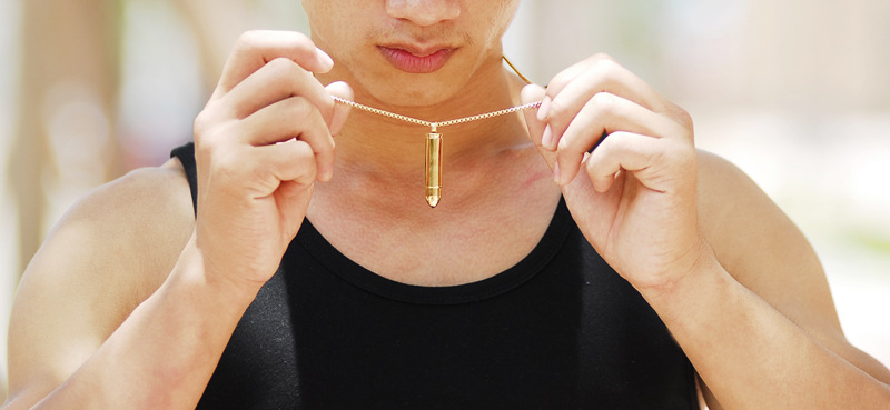 15g Weight Hip-Hop Retro Cross 304 Stainless Steel Plating 18K Gold Plated PVD Coated Men'S Men Pendant Necklaces