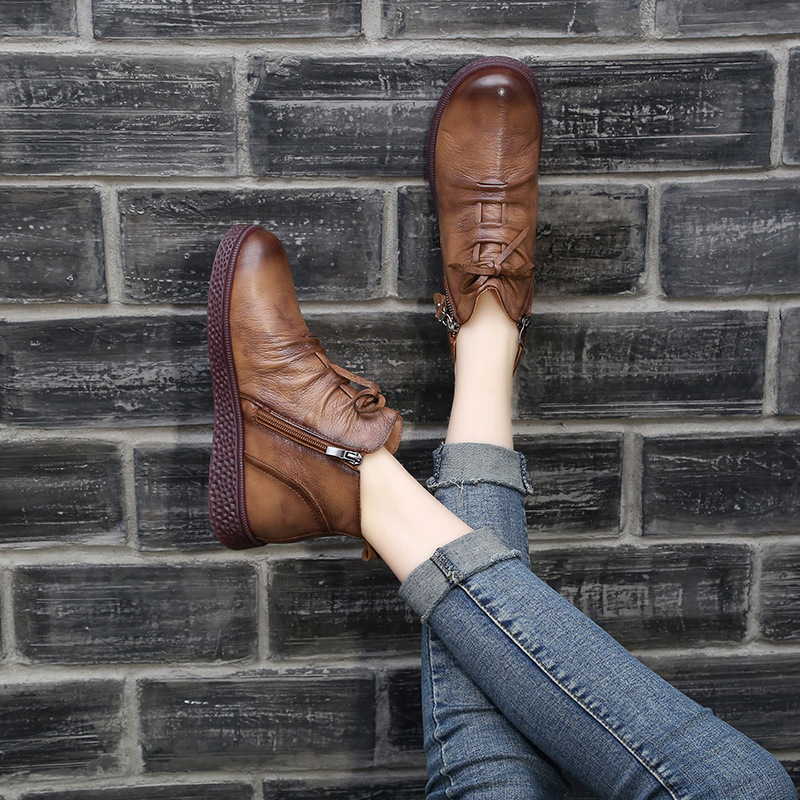 Bottes femme en En cuir - Ref 3355105 Image 4