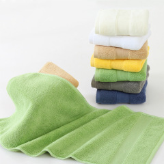 Factory Direct Sales Solid Color Gift Set of Pure Cotton Bath Towel and Hand Towel Set for Hotels, Beauty Salons, Wholesalers, Supermarkets, and Hotels