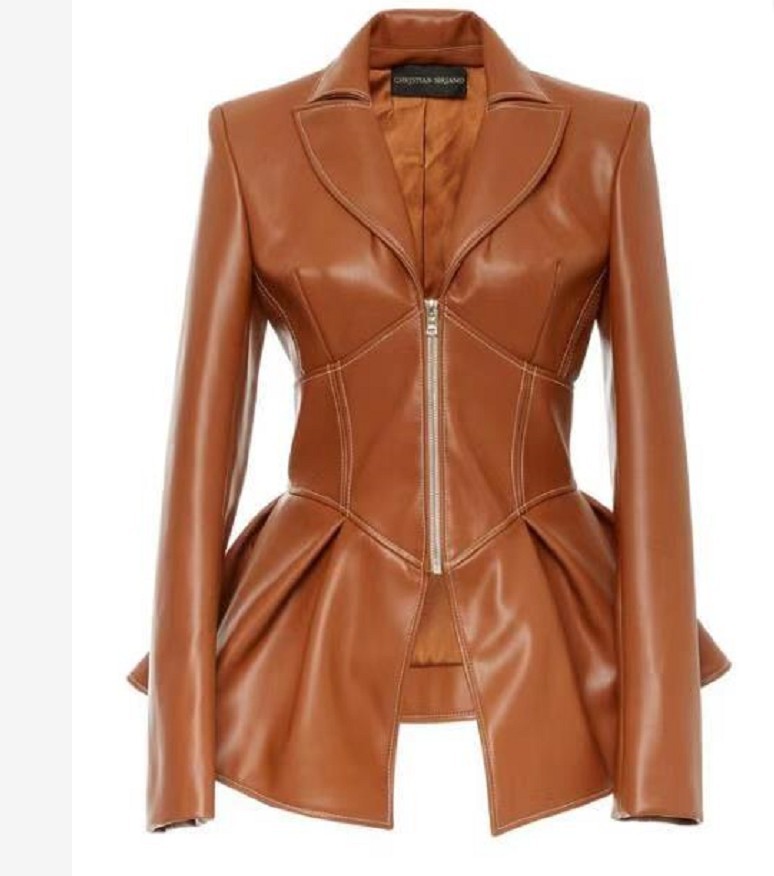 Veste en cuir femme en PU - Ref 3447477 Image 7