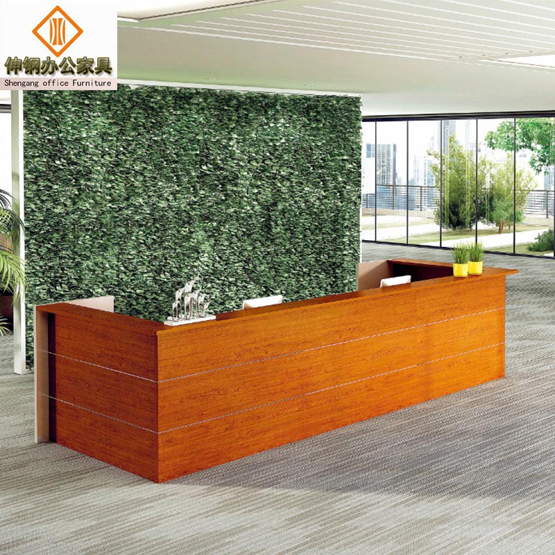 接待前台简约时尚屏风位挡板式桌台厂家直销 东莞办公家具可定制