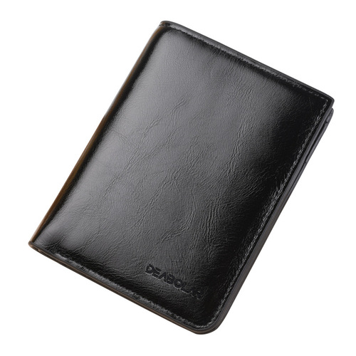 DEABOLAR new men's wallet short vertical style men's zipper wallet multi-functional coin purse cross-border hot sale