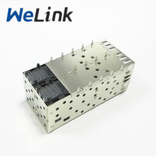 SFP籠子-2X2 SFP+連接器 SFP光纖連接器 4位籠子 帶屏蔽殼