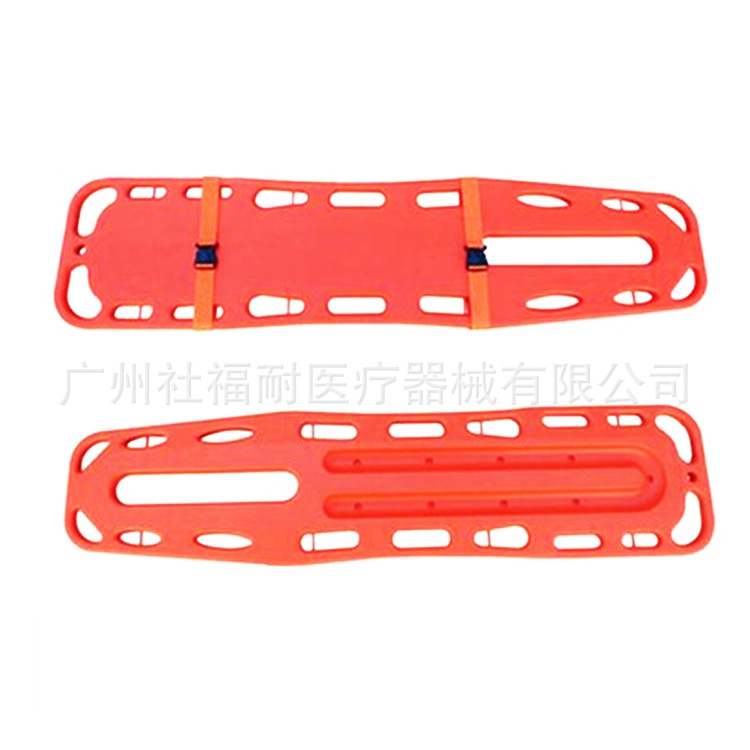 厂家批发漂浮救生脊椎版担架PE款固定担架救援伤员固定脊椎抬板