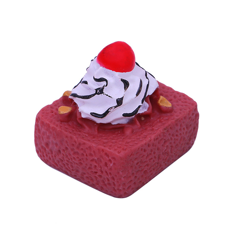 Juguete de vinilo simulación postre pastel BB llamada sonido juguete suministros para mascotas suministro directo de fábrica al por mayor
