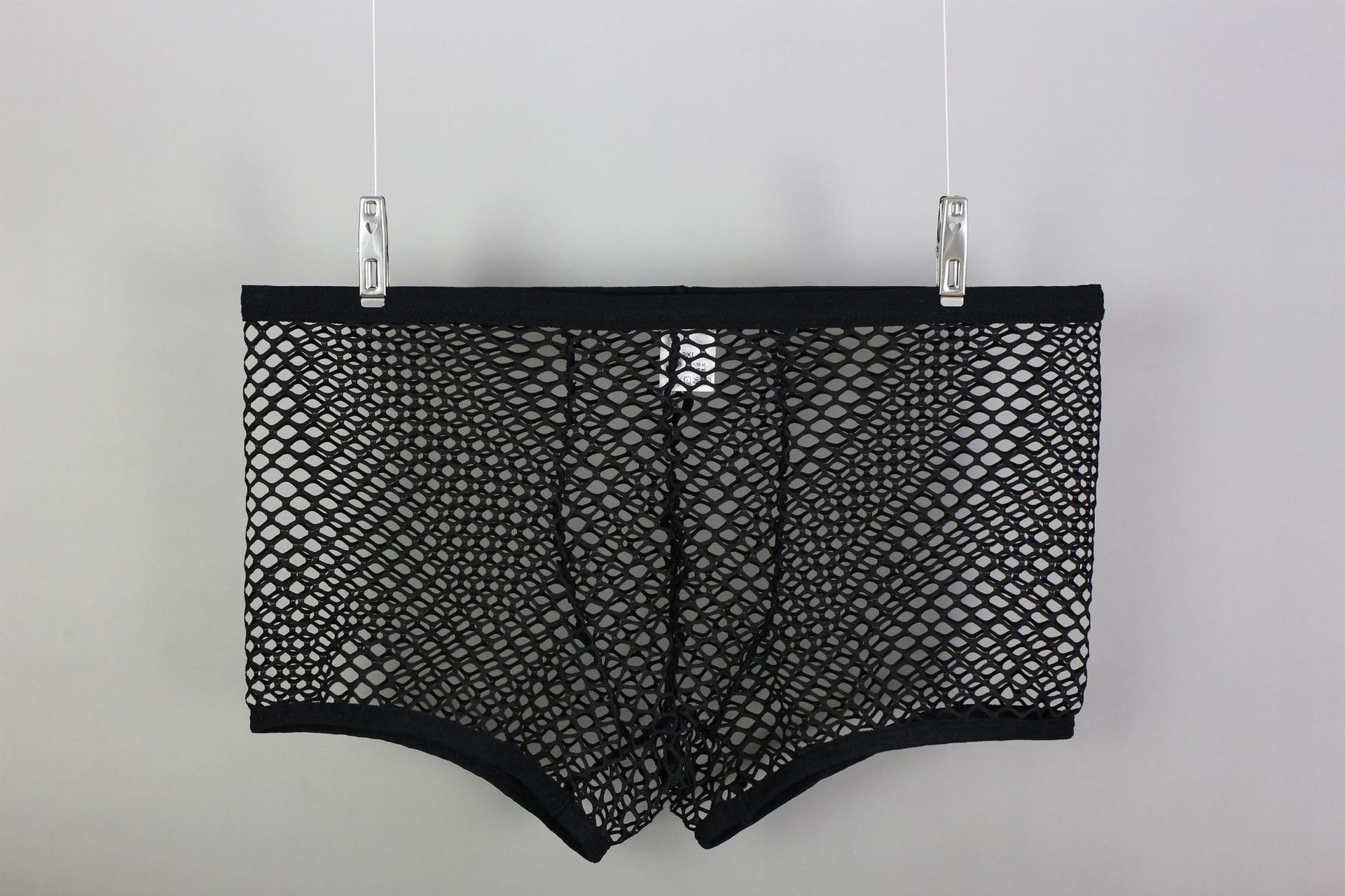 Ropa interior de los hombres de malla grande sexy u convexo ropa interior totalmente transparente discoteca sexy ropa interior