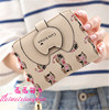 Cute short wallet, fresh universal folding shoulder bag with zipper, Korean style