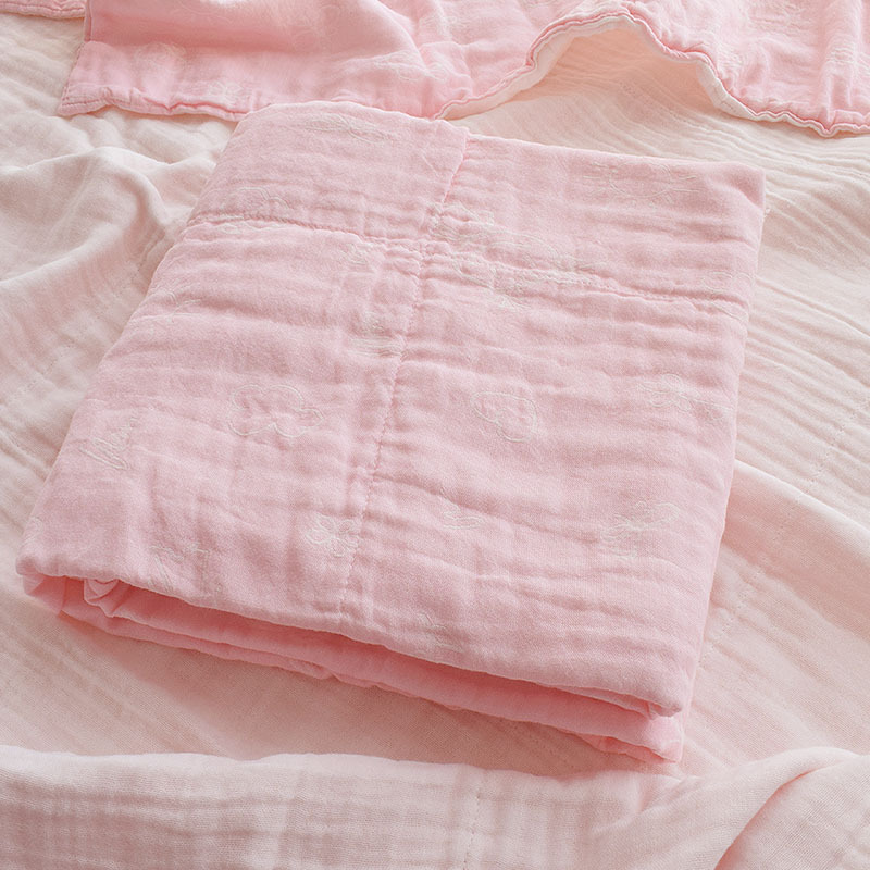 紗布浴巾 寶寶沐浴巾 新生兒抱被包巾純棉 六層嬰兒紗布浴巾童被
