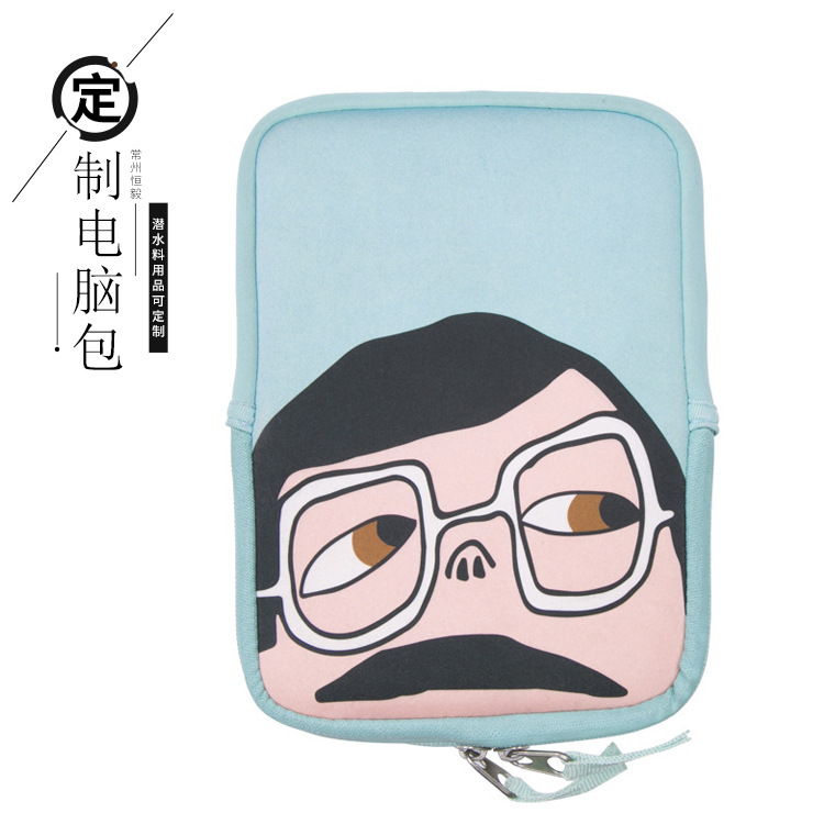 Private Custom Exclusive Diving Material Computer Bag Samsung Lenovo Apple Vertical Flip Double-sided Liner Computer Bag