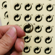 圆形透明ce贴透明封口贴圆贴 透明循环环保CE认证不干胶标签