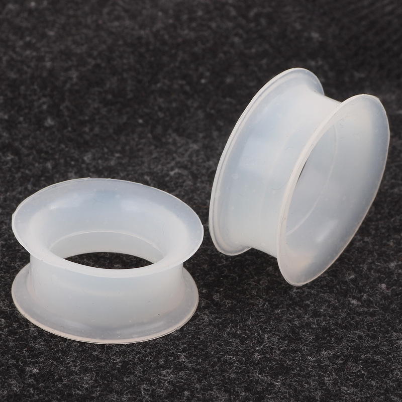 European American Style Silicone Double Horn Ear Expander 4-25mm Ear Tunnels Piercing Jewelry Wholesale detail image 12