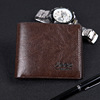 Short thin wallet for leisure, suitable for import