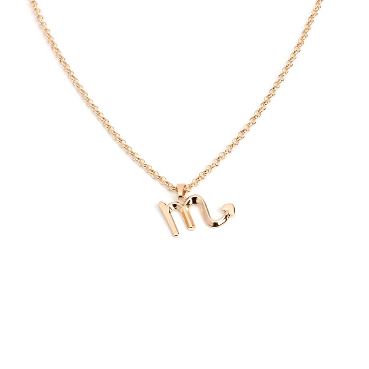 11g Weight Necklace Classification Women'S Gender White, Gold, Silver Color Hot-selling Twelve Constellation Necklaces Wholesale 7