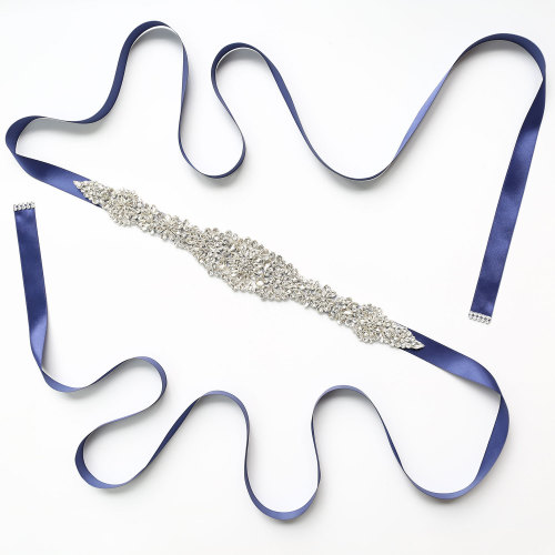 XW51 bridal belt manufacturer rhinestone wedding girdle evening party dress accessories cross-border supply