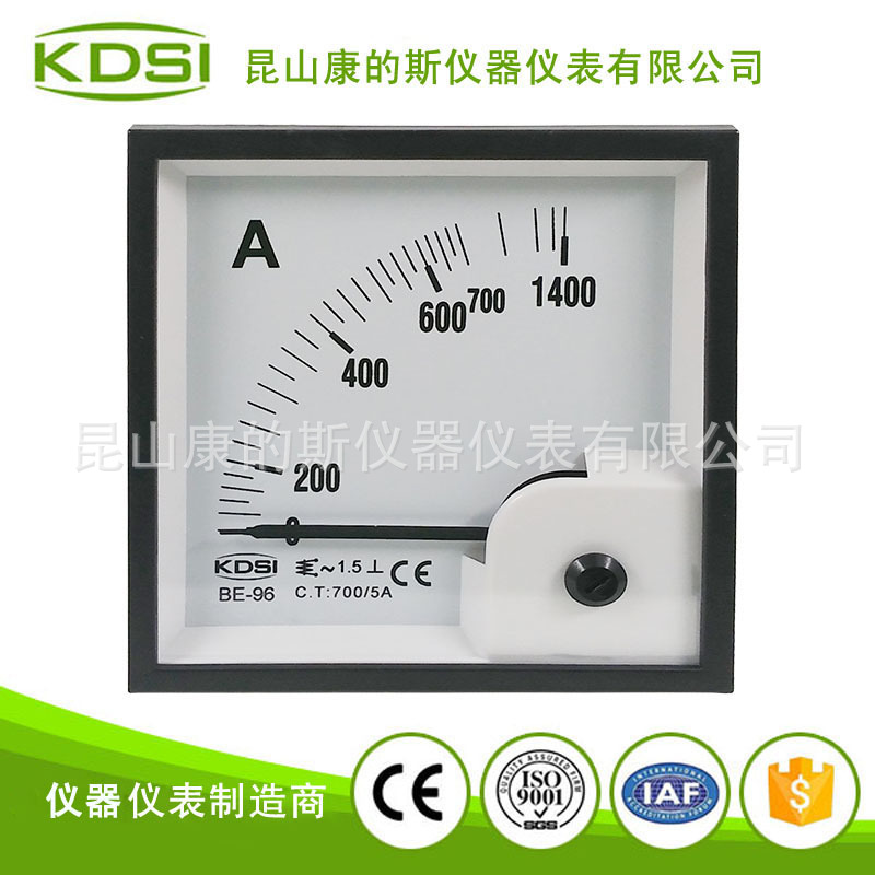 单相电流表头 指针式交流安培表BE-96 AC700/5A 仪器仪表