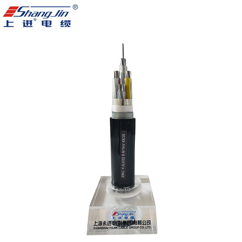 电缆线厂家  铝芯电力电缆ZRC-YJLV22-4X35 多芯电缆