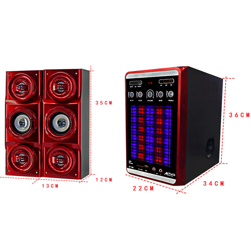 Factory direct sales of desktop computers, karaoke speakers, home TV speakers, 2.1 multimedia Bluetooth subwoofers detail image 3