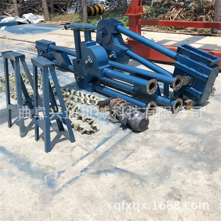 可上门测量安装粉料输送管链机 多出料口上料机 管式螺旋输送机