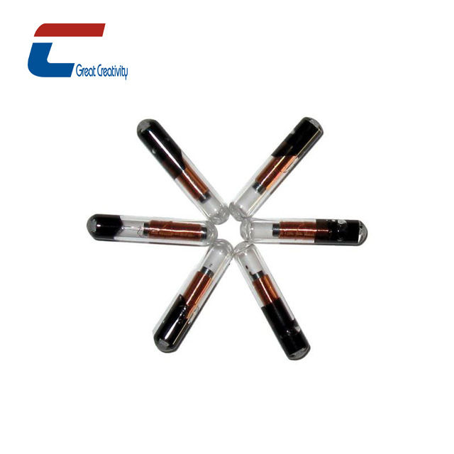 供应宠物rfid玻璃管电子标签 EM4305低频芯片生化玻璃标签厂家