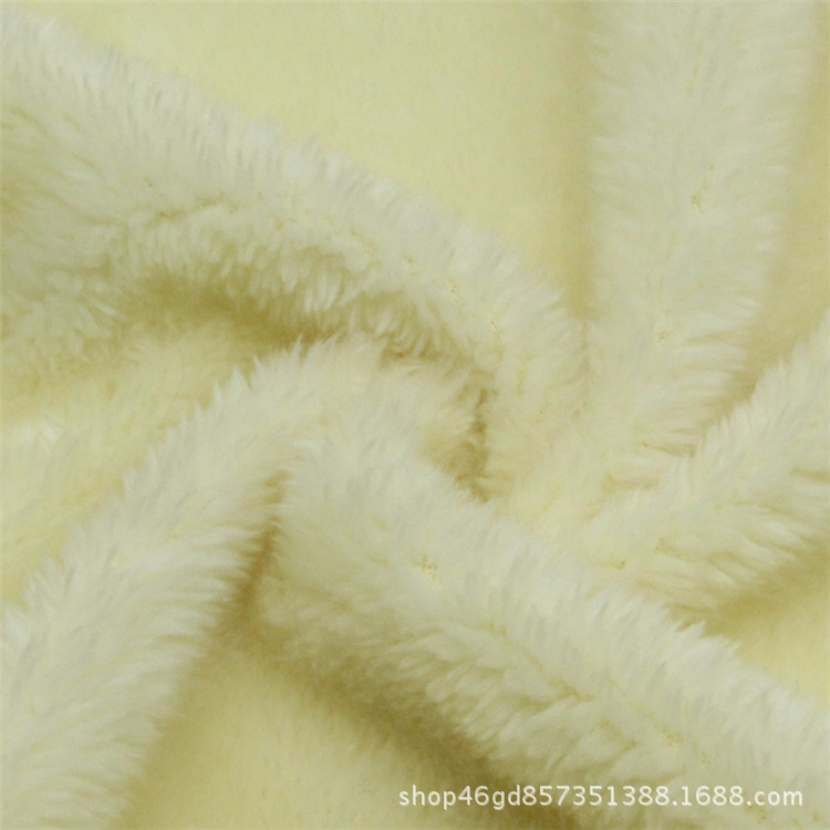 厂家直供 供应北极绒舒棉绒棉花绒染色面料服装 秋冬家纺里料