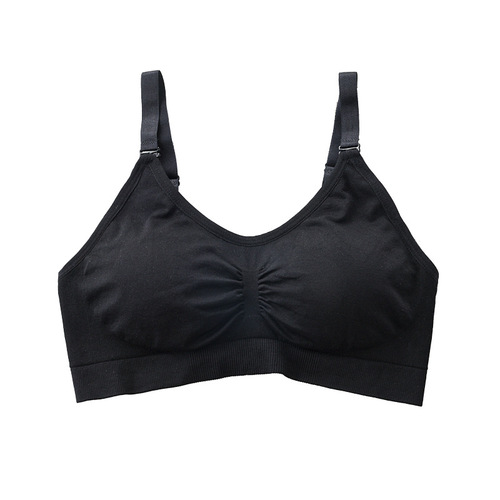 Traditional large size non-wired bra for women with back buckle sexy push-up breast-retracting adjustable sports bra