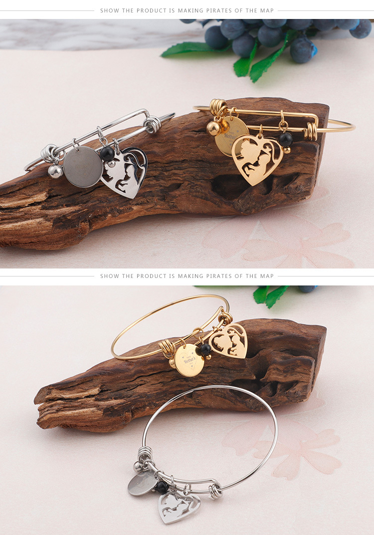 Waterproof Non Tarnish Craft PVD Coated 18K Gold Plated Heart Stainless Steel Waterproof Non Tarnish