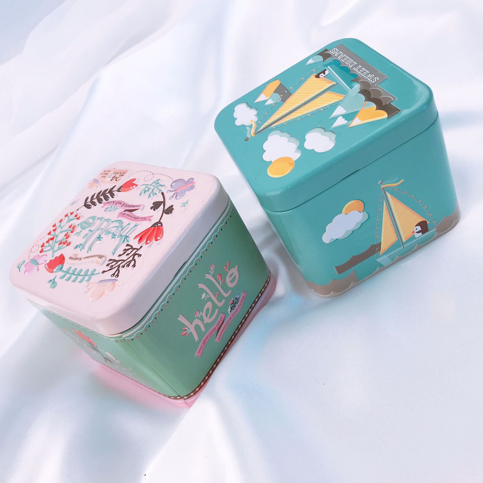 children Cartoon relief Box Gift box Metal Jewelry storage box Hair packing box Wholesale jewelry boxes