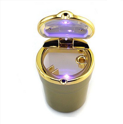 New car high-end fashion ashtray with light LED light ashtray car ashtray car ashtray