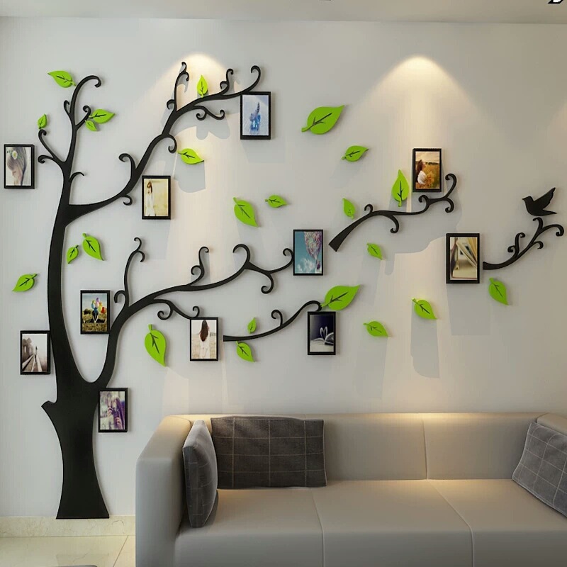 M68 Photo Frame Tree Crystal Stereo 3D Acrylic Wall Sticker Sofa Tv Background Wall Living Room Art Sticker M68 Photo Frame Tree Crystal Stereo 3D Acrylic Wall Sticker Sofa Tv Background Wall Living Room Art Sticker