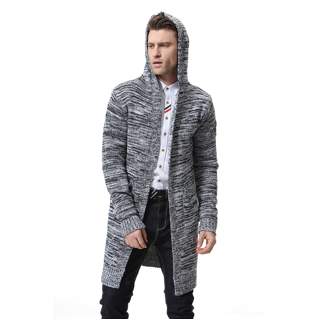 Autumn hoody, cardigan, sweater, knitted jacket, autumn season 2019, increased thickness, European style 4