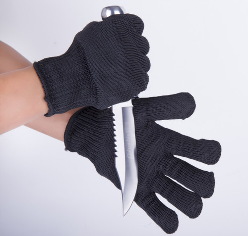 Anti-cut gloves, one steel wire level 4, anti-cut, wear-resistant, slaughtering, gardening, security, arrest, labor protection protective gloves
