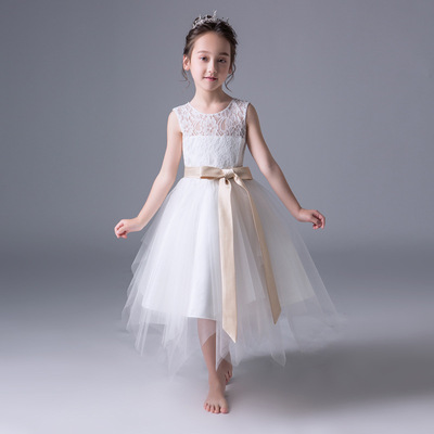 2018 new pattern Foreign trade Europe and America girl full dress children Princess Dress high-grade Jacobs Lace dress Manufactor Produce