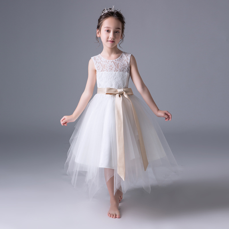 2018 new pattern Foreign trade Europe and America girl full dress children Princess Dress high-grade Jacobs Lace dress Manufactor Produce